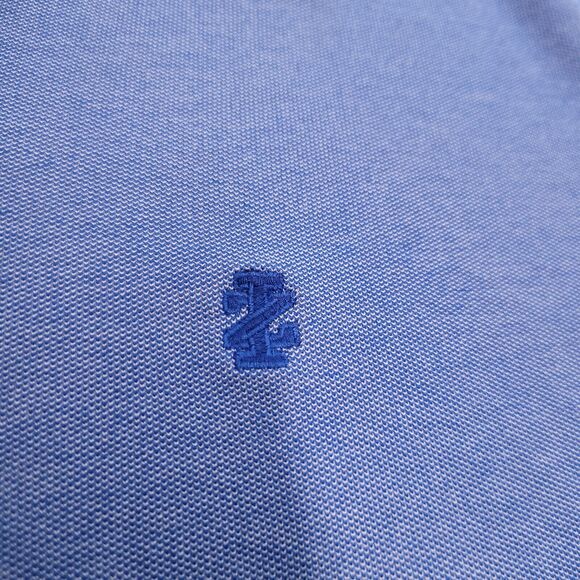 IZOD Advantage Performance Pullover Casual Polo Shirt Adult Mens Size XL Blue - Picture 4 of 9